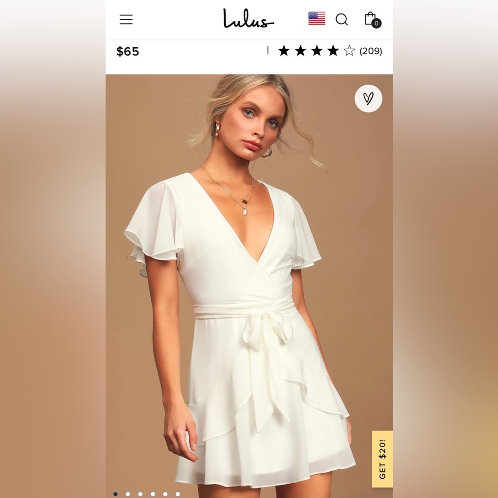 Brand new white graduation dress (discontinued)